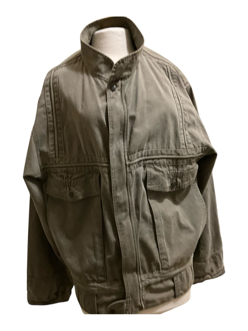 Vintage Hard Wear Nordstrom Utility Jacket Size L Light Olive Oversized Unisex